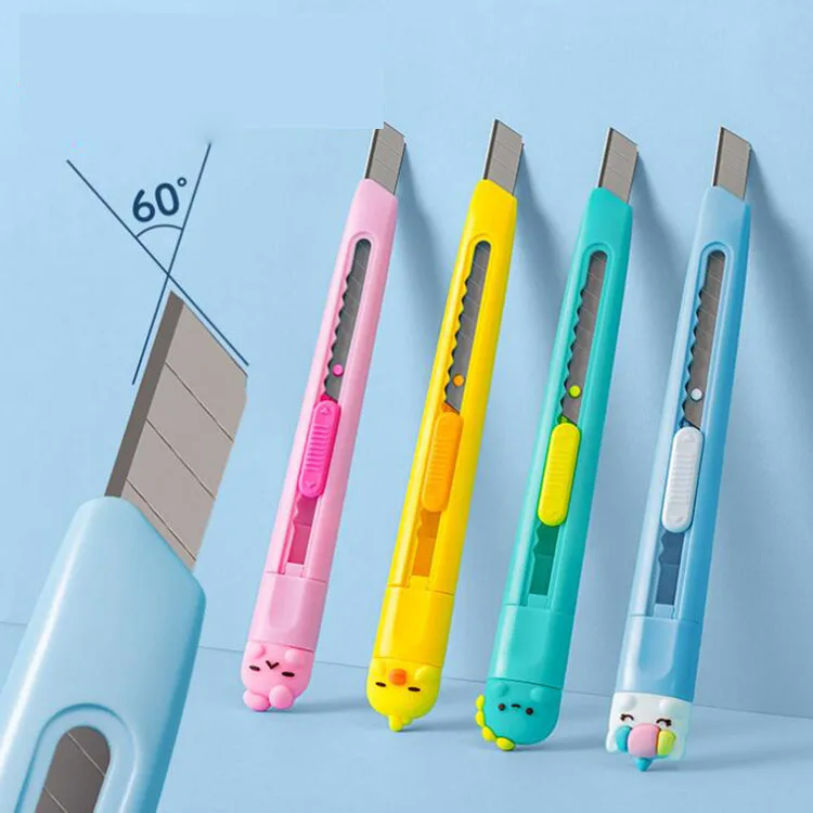 Wholesale Solid Color Mini Portable Utility Knife Paper Cutter Cutting Paper  Razor Blade School Home Office Stationery Supplies Art Craft From  Mituhome02, $0.1