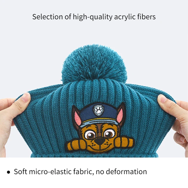 Paw Patrol Hats Hot Cartoon Knitted Hat Anime Figures Skye Marshall Chase Cap Model Game Hip Hop Hat Thicken Keep Warm Kids Caps 4