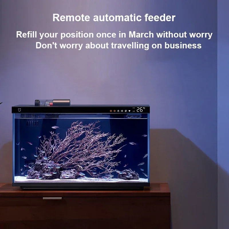 Xiaomi Mijia Smart Fish Tank Funziona con Mijia APP Alimentazione remota mobile controllata Sistema di illuminazione intelligente Acquario leggero 20L-CN - immagine 5
