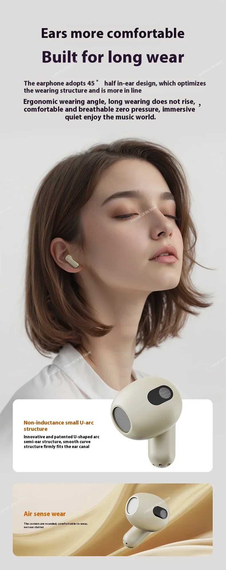 Auricolari bluetooth wireless con cancellazione rumore per sport_voghion.com