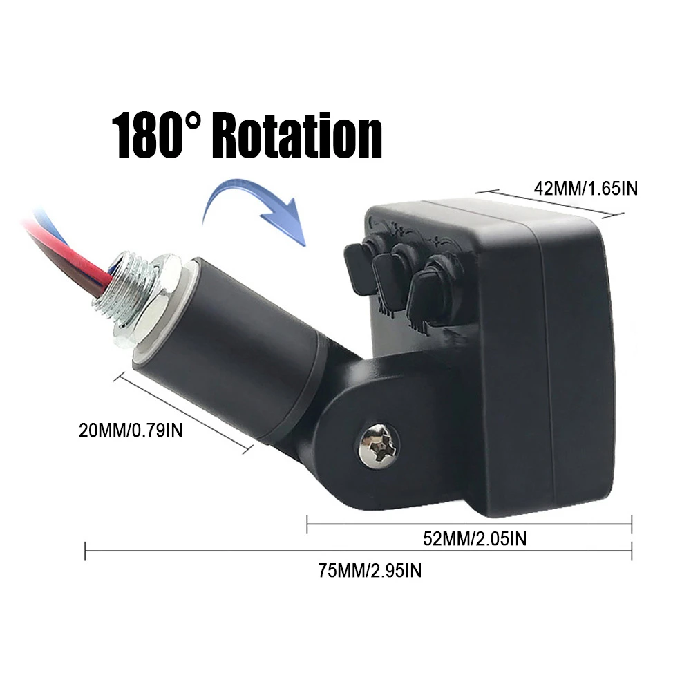 PIR Sensor Switch AC 85-265V Outdoor Indoor Infrared Light Switch With LED Light Sensitive IP54 Time Delay Home Lighting