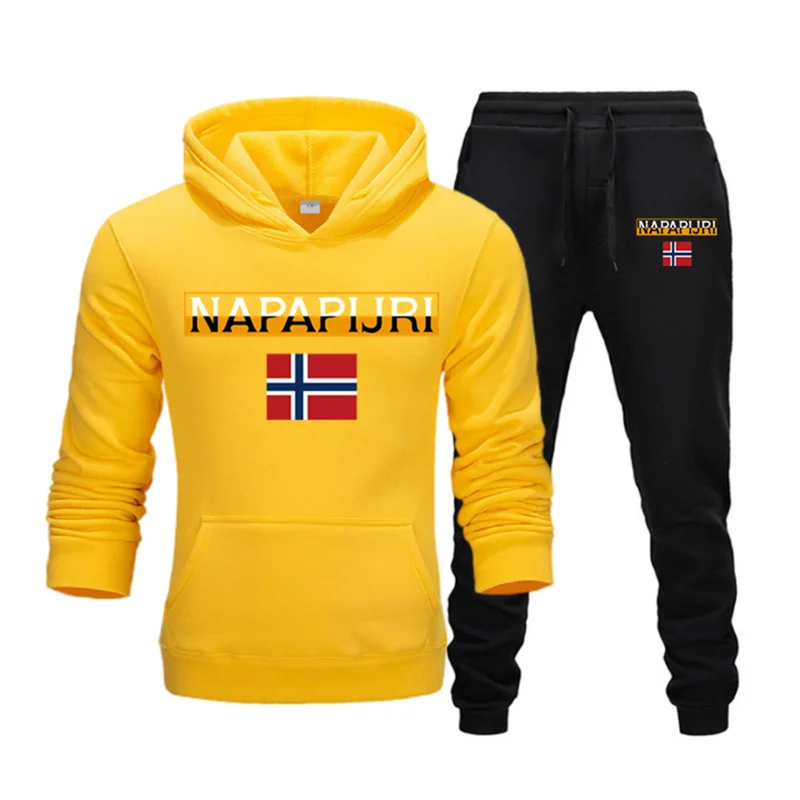 thumbnail image 1 of Nuevo chándal de otoño e invierno para hombre y mujer, sudadera con capucha y pantalones, conjunto de 2 piezas, moda de tendencia, ropa deportiva Y2K, sudaderas, 1 of 5