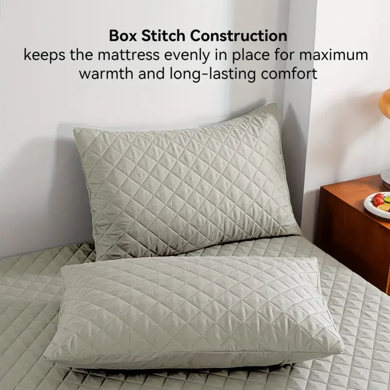 Waterproof Mattress Protector,Soft and Breathable Mattress Cover Single Double Fitted sheet for Bed 5