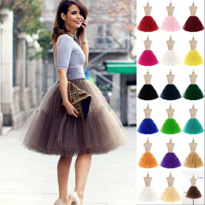 26" Vintage Wedding Petticoat Crinoline 50s Retro Underskirt Swing Rockabilly Fancy Net Tutu Skirt Bridal Accessories