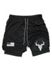 Men'S Summer Sports Shorts Breathable Soft Quick-Dry Fabric for Elastic Waistband Multiple Pockets Running Outdoor Activity Gear