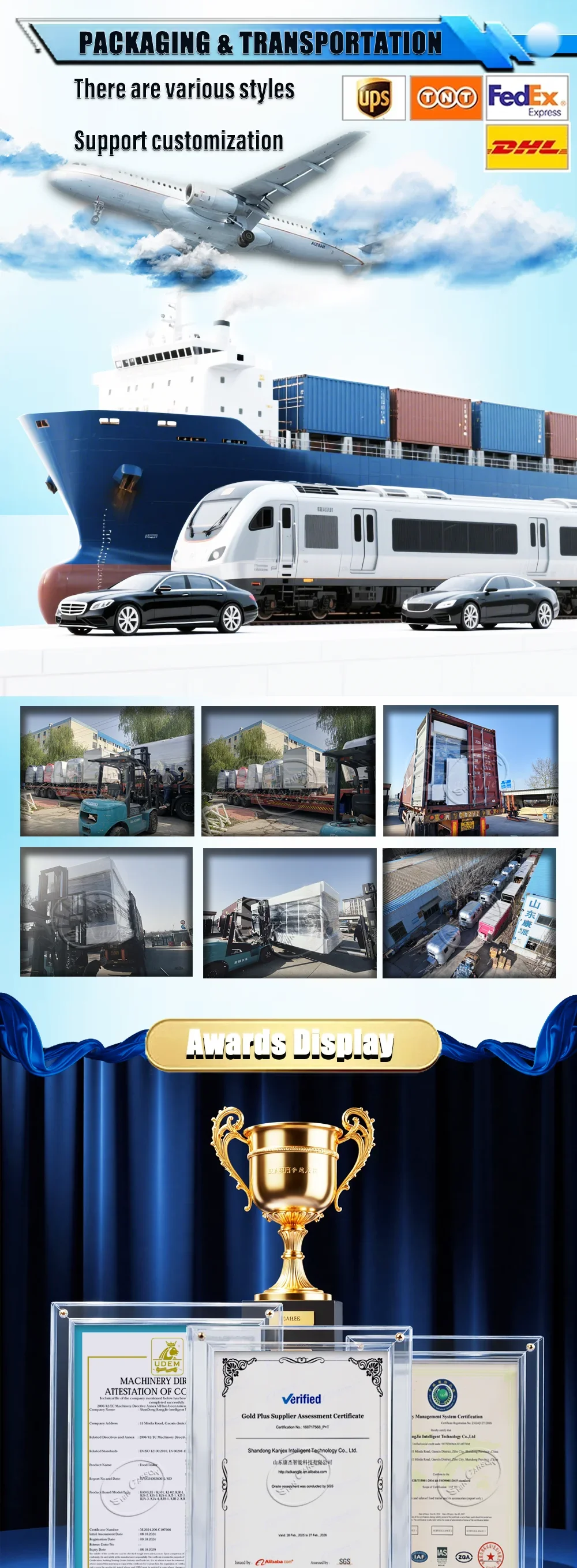 Outdoor Food Trailer Silver-Gray Dual-Wheel Structure with Side Serving Window Catering Truck Mobile Kitchen Trailer Sd9d1551915a643ce8b2004d195161a345