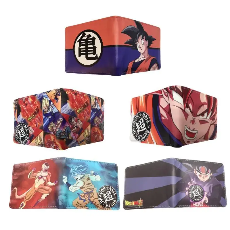 

NEW Anime Series Dragon Ball Z Son Goku Pu Leather Short Multi Functional Multi Fashion Two Fold Student Wallet Wallet