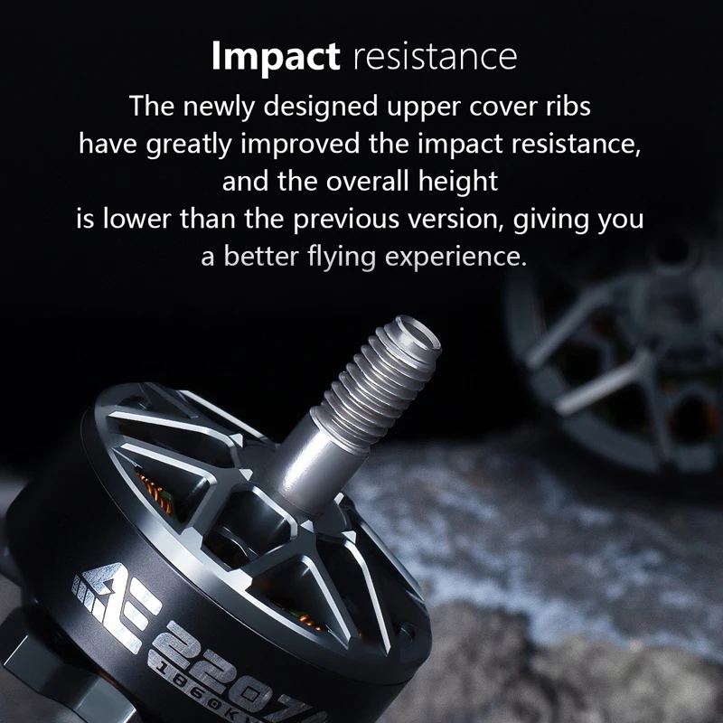 AxisFlying 2207 AE2207 V2 1860KV 1960KV 4-6S бесщеточный двигатель, вал 5 мм, подходящий 5-дюймовый пропеллер, дрон с цветочным принтом thumbnail 3
