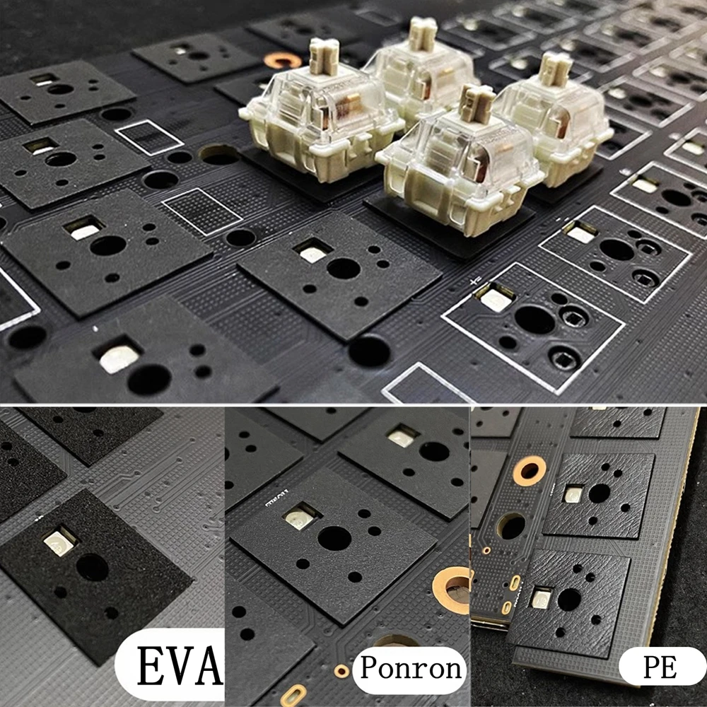 기계식 키보드 스위치 코튼 패드, 포론 PE EVA 120 개, 흡음 및 버퍼링, 60, 70, 80, 90/104 키보드 액세서리