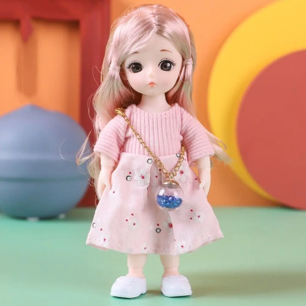 New Birthday Gift 1/12 BJD Doll Toys for Children Girls BJD 3D Eye PVC Face Clothes Accessories16cm 13 Movable Joints - 5