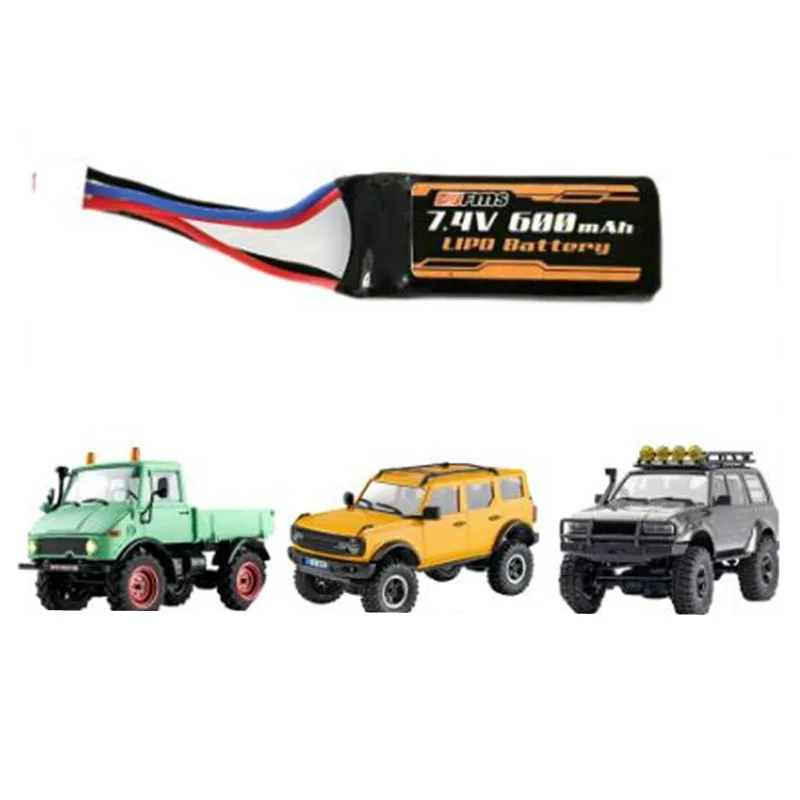 Batterie Li-Ion 2S 7.4V 600mAh + Chargeur USB Pour XK A280 A160 A300 - Avion RC Planeur Aile Fixe