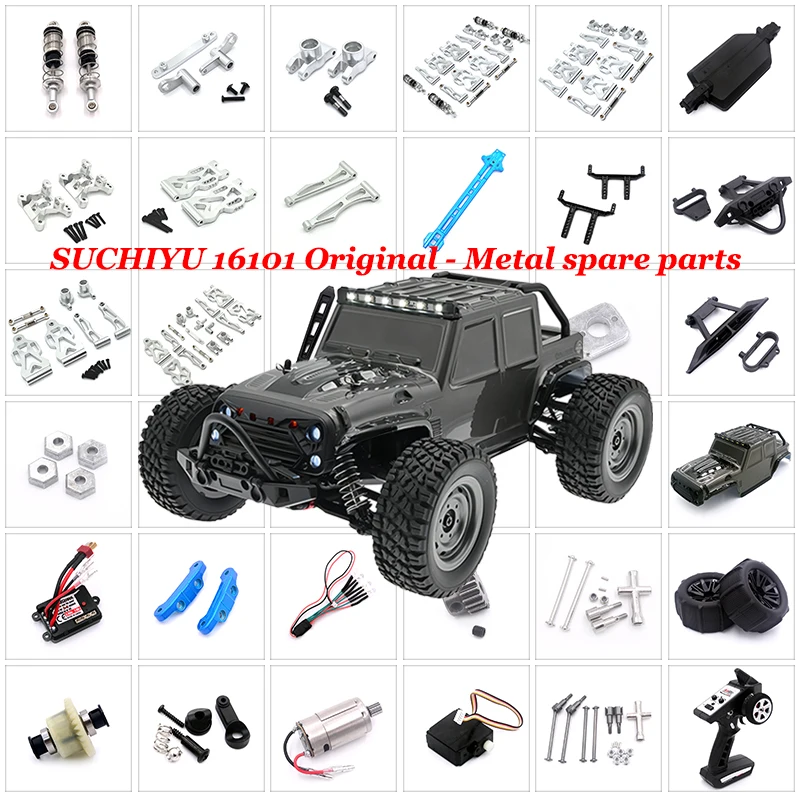 Tbkoeudhg Moteur Brushless 2840 4000KV Pour SCY 16101 16102 16103 16201 Pro 1/16 Brushless RC Auto Mises à Jour Pièces Accessoires