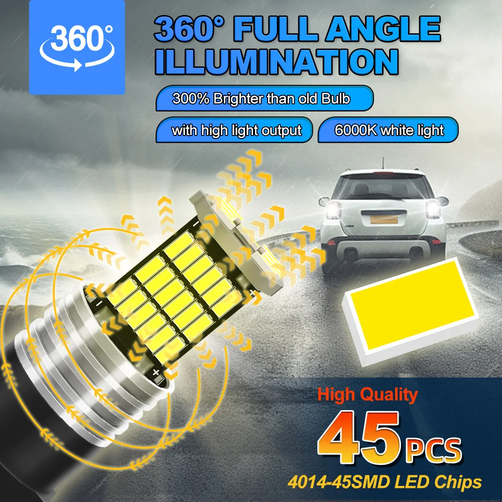 2 Focos Led T25 3157 P27/7w, Doble Color Para Direccionales | Meses sin interés