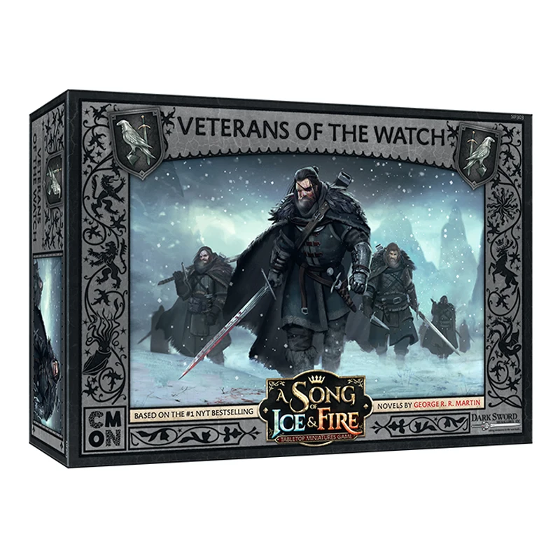 

Asmodee A Song of Ice & Fire Tabletop Miniatures Sif: Night's Watch Veterans of The Watch Classic Renaissance Strategy Boardgame