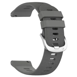 Dual - Color Silicone Watch Strap Replacement - Premium Quality Bracelet - 22mm Universal (3 - Mystic Grey)