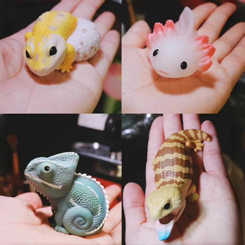 Популярный бренд Bandai, Имитация животных, Eublepharis, пятнистый амбистомет, мексиканское животное, модель, настольные игрушки, Декор, подарки