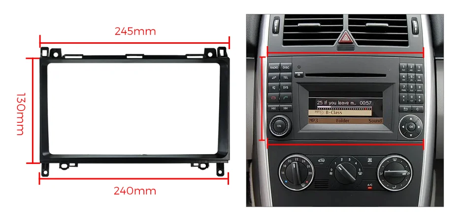 Android 13 Drahtlose CarPlay Auto Auto Radio Für Mercedes Benz W169 W245 B200 W906 Sprinter W639 Vito DSP DTS 4G FM Navi Autoradio – Detail 4