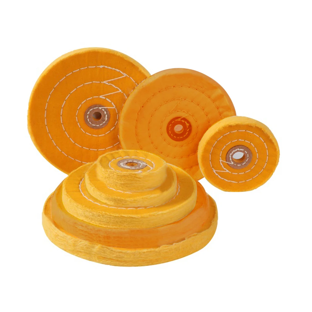 3''/4'' Cloth Polishing Wheels 50 Layers Thicken Cotton Lint/Sisal