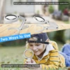 5X/10X Handheld Desk Magnifier with LED Light and Stand USB Powered Illuminated Magnifying Glass for Crafting Clock Watch Repair 3
