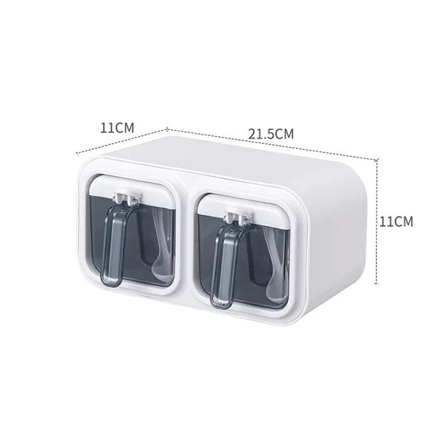 Επιτοίχια βάση μπαχαρικών, ζαχαριέρα, αλατιέρα, δοχείο μπαχαρικών, σετ αποθήκευσης ειδών κουζίνας, κουτιά μπαχαρικών_voghion.com