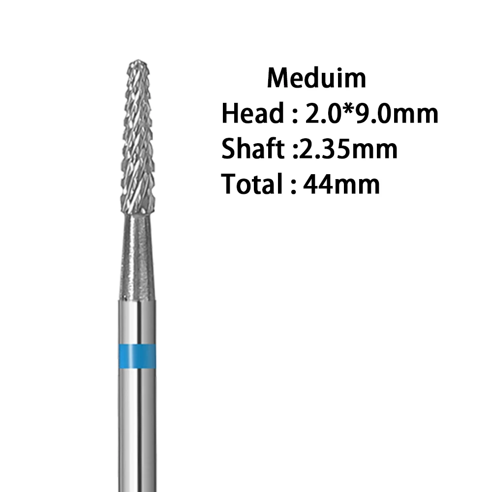 Nail Drill Bit 4 Grits Carbide Nail Drill Bit Electric Milling Cutter for Manicure Rotate Burr Remove Gel Polish Tools Nail Files Accesories