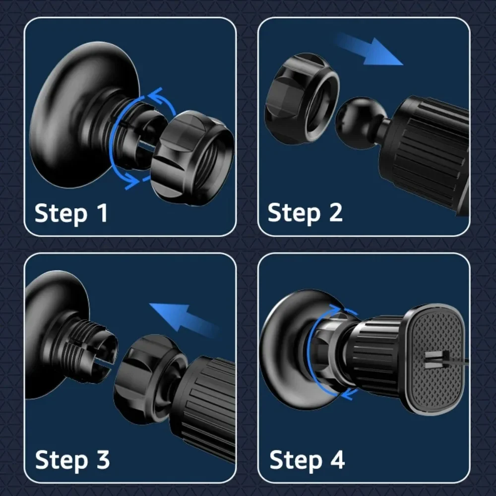 Magnetic Car Phone Holder 360&deg; Rotation Car Air Vent Clip Strong Magnet Mobile Cellphone Stand for iPhone Xiaomi Samsung
