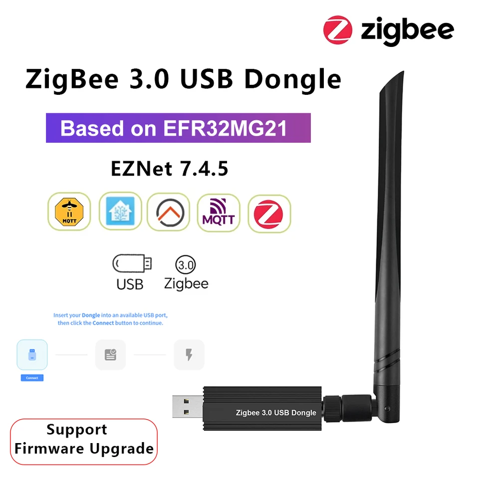 KEALBAUS ZigBee 3.0 USB Dongle Plus-E Hub Open Source Draadloze voor Thuis Assistent OpenHAB Zigbee2MQTT ZHA USB Zigbee Gateway
