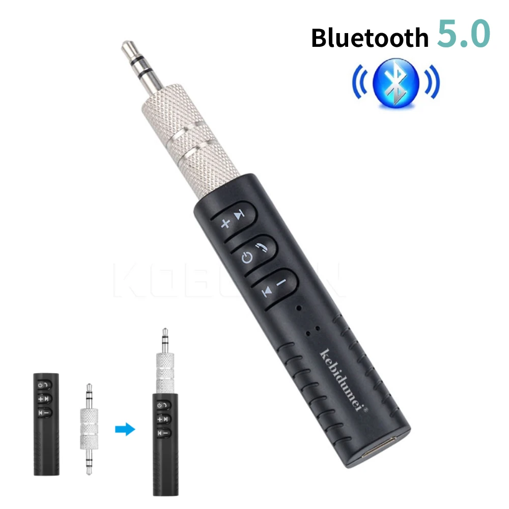 Universal Wireless Bluetooth 5.0 Receiver Adapter 3.5mm Jack For Car