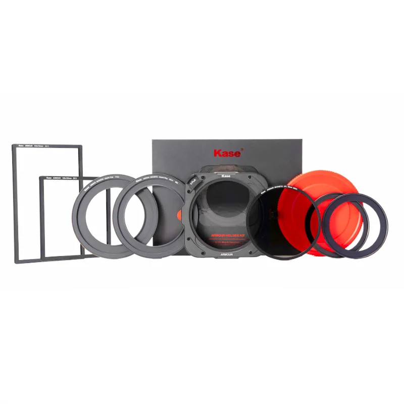 Kase Armour Magnetic System - Filter Holder with 95mm CPL ＆ Frame 77mm / 82mm Adapter Ring cap |