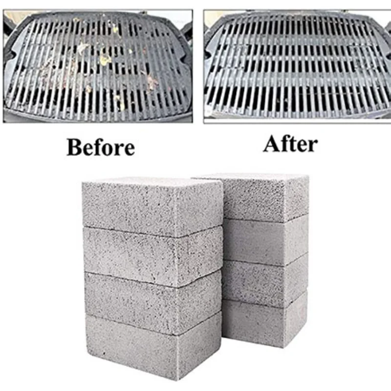 Grill Griddle Cleaning Brush Brick Block Pumice Stones for Removing BBQ Grill Rack Flat Top Cooker Pool Outdoor Kitchen BBQ Tool