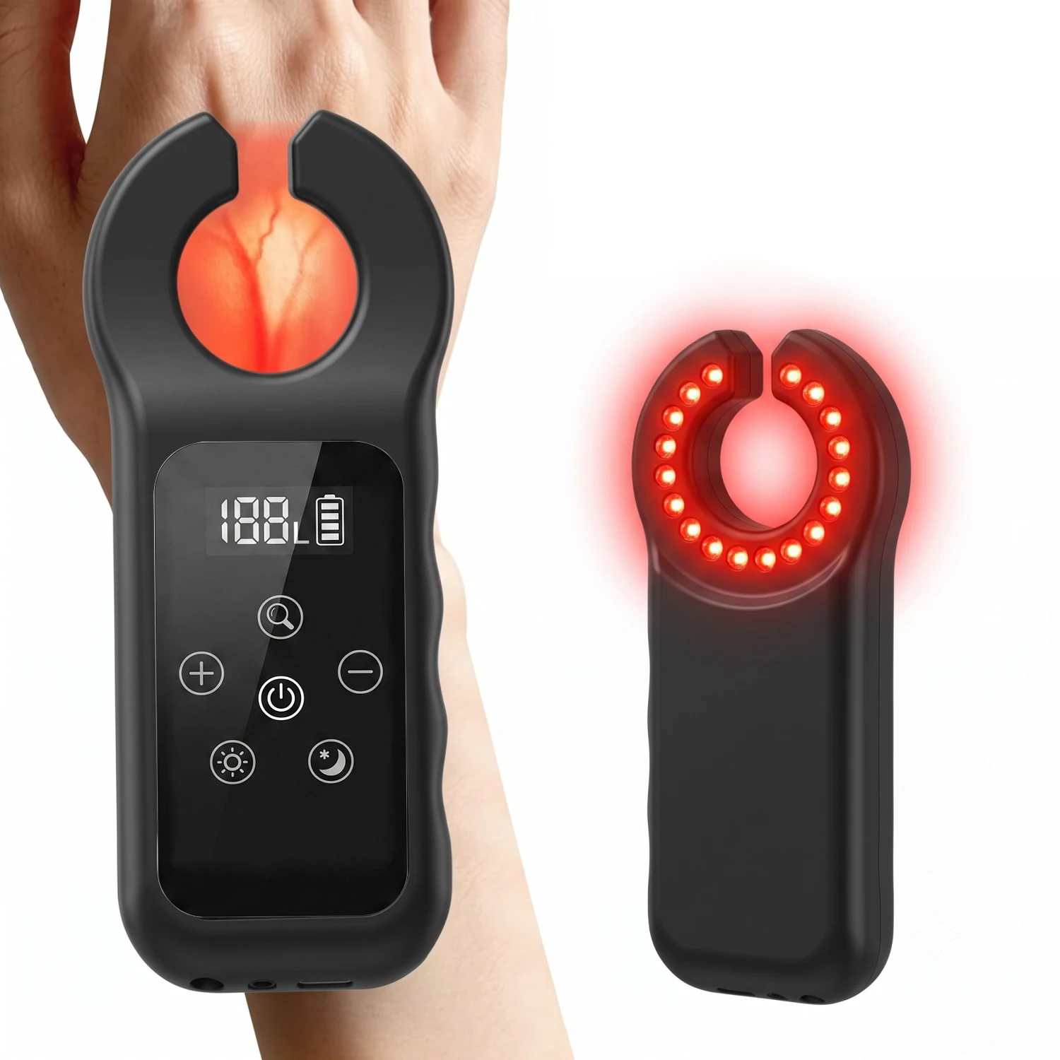 Scanner a Infrarossi per Vene, Rilevatore di Vene LED, Localizzatore Portatile di Vasi Sanguigni, Dispositivo per la Ricerca di Vene con Display Touch Screen - immagine 6