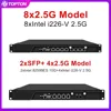 1U Rack Firewall Network 4x i226-V 2.5G+ 4x i226-V 2.5G Intel i3-N305 N100 DDR5 mSATA Soft Router Mini PC Nas Server 1