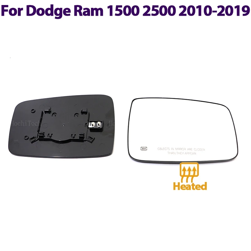 

Mirror Heated Side Mirror Glass Rearview Mirror Lens for Dodge Ram 1500 2500 2010-2019 Accessories