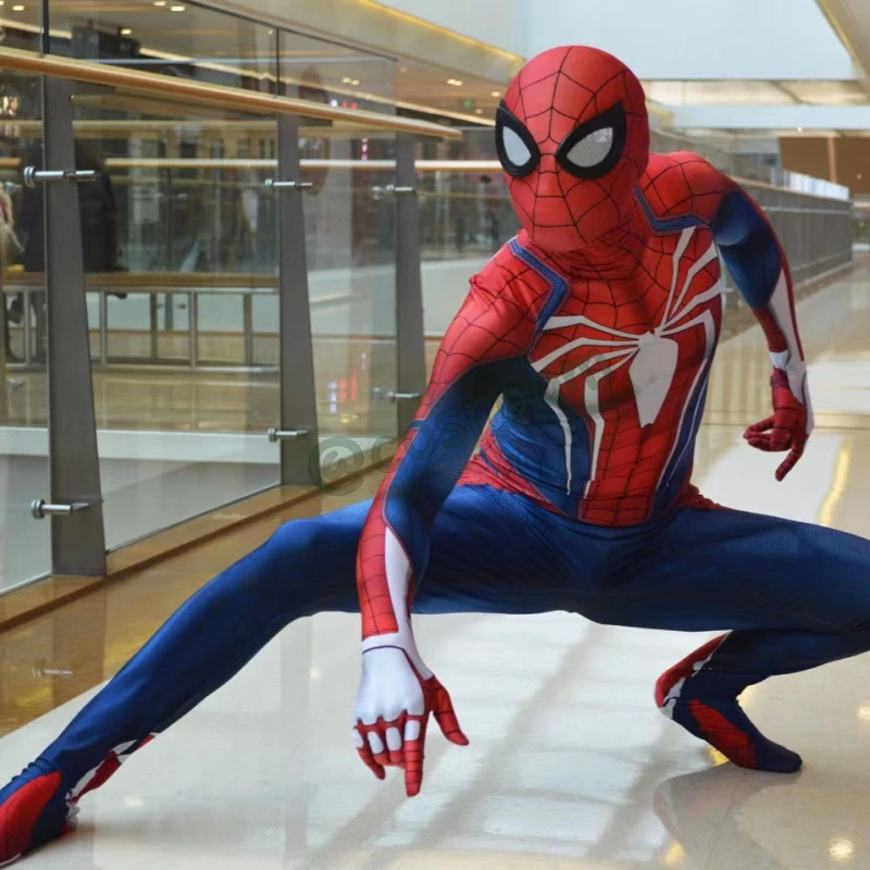 PS4 Punk Spider-Man Cosplay Costume 3D Print Spider Man Zentai For Adult &amp; Kids