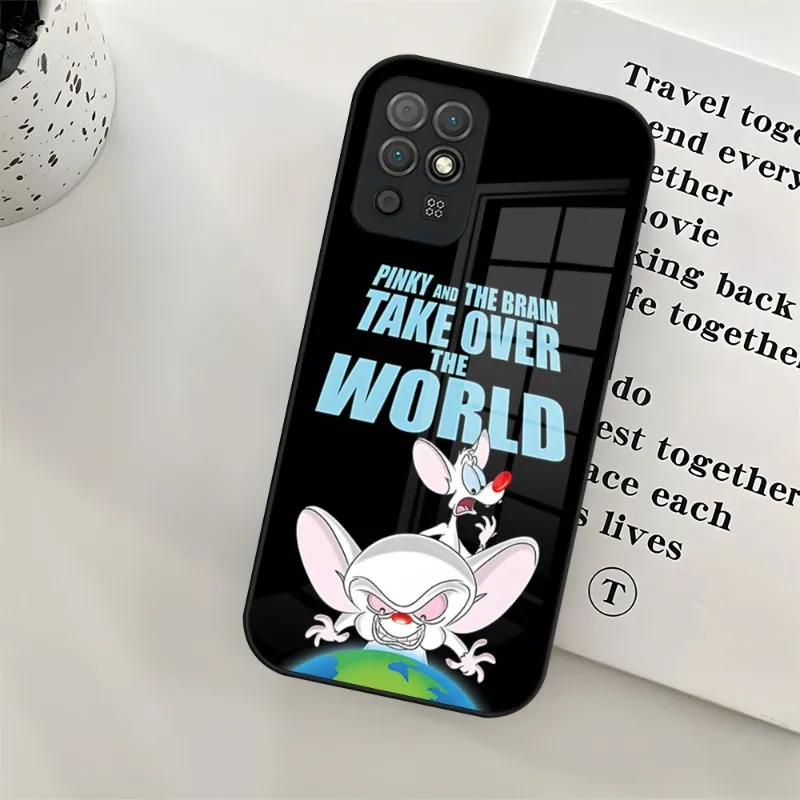 Фото Чехол Pinky And The Brain для телефона Huawei P30 Lite P50 P20 P40 P10 P9 Smartp Z Mate 40 Honor 30 50 60 Pro Plus, стеклянный чехол №4