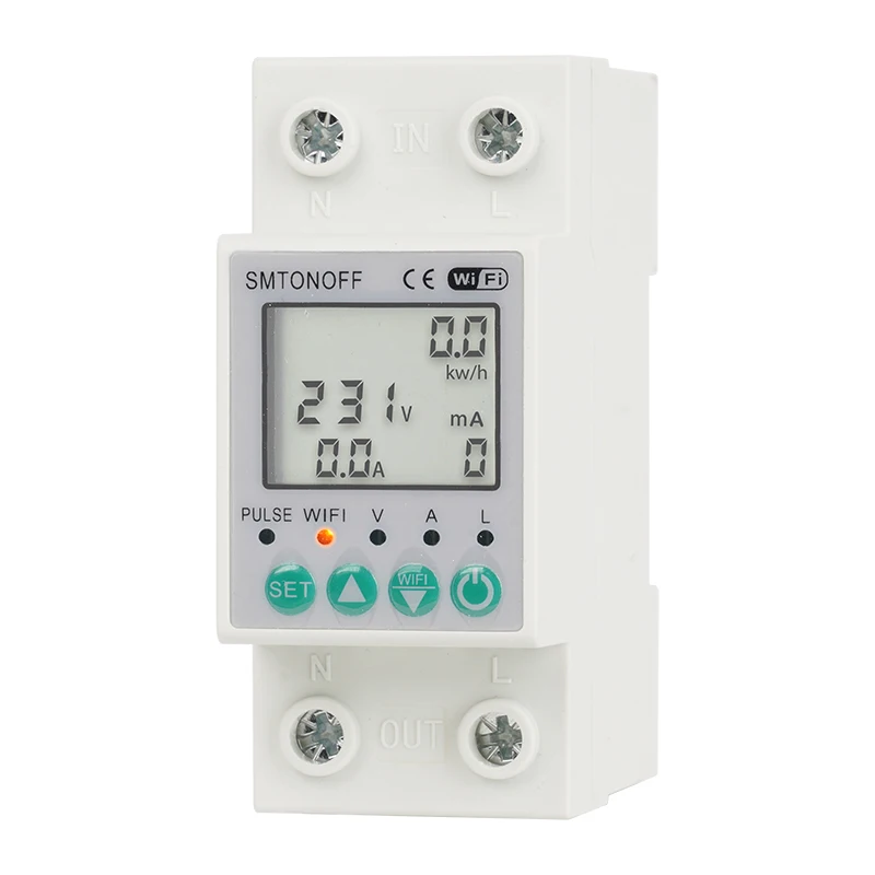 tensao protetor dispositivo de rele disjuntor energia power kwh medidor 63a 01