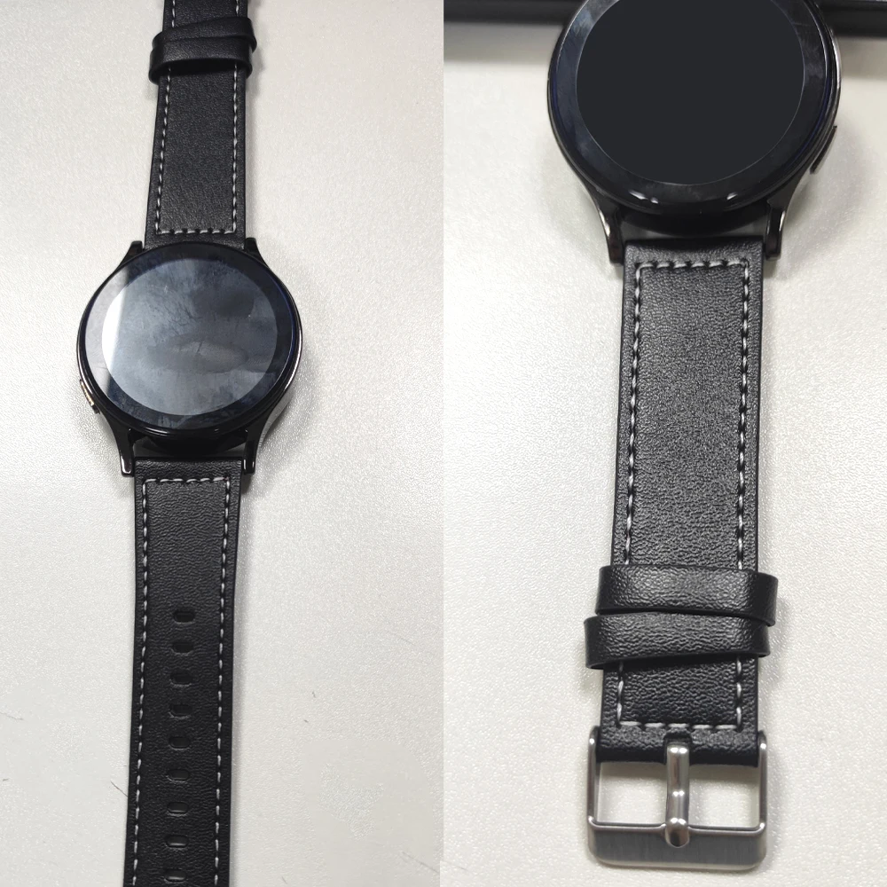 Premium 22mm Leather Watch Strap - Elegant and Versatile Design