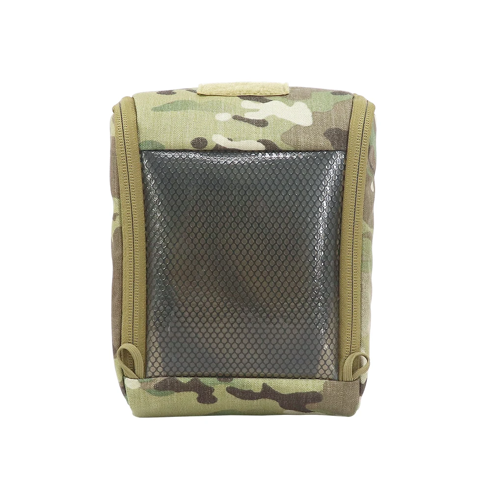 Taktischer Rucksack, internes Modul, Erweiterungspaket, Wabenstruktur, transparentes Fenster, Hakenschlaufe, Innentasche – Detail 2