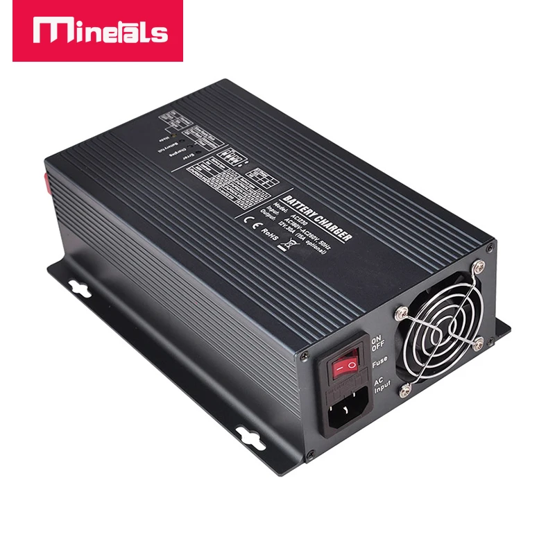 AC to DC 12V Smart Battery Charger Supports LiPo LFP4 Lead-acid AGM Gel Batteries 30A Optional BT APP lithium battery charger battery charger