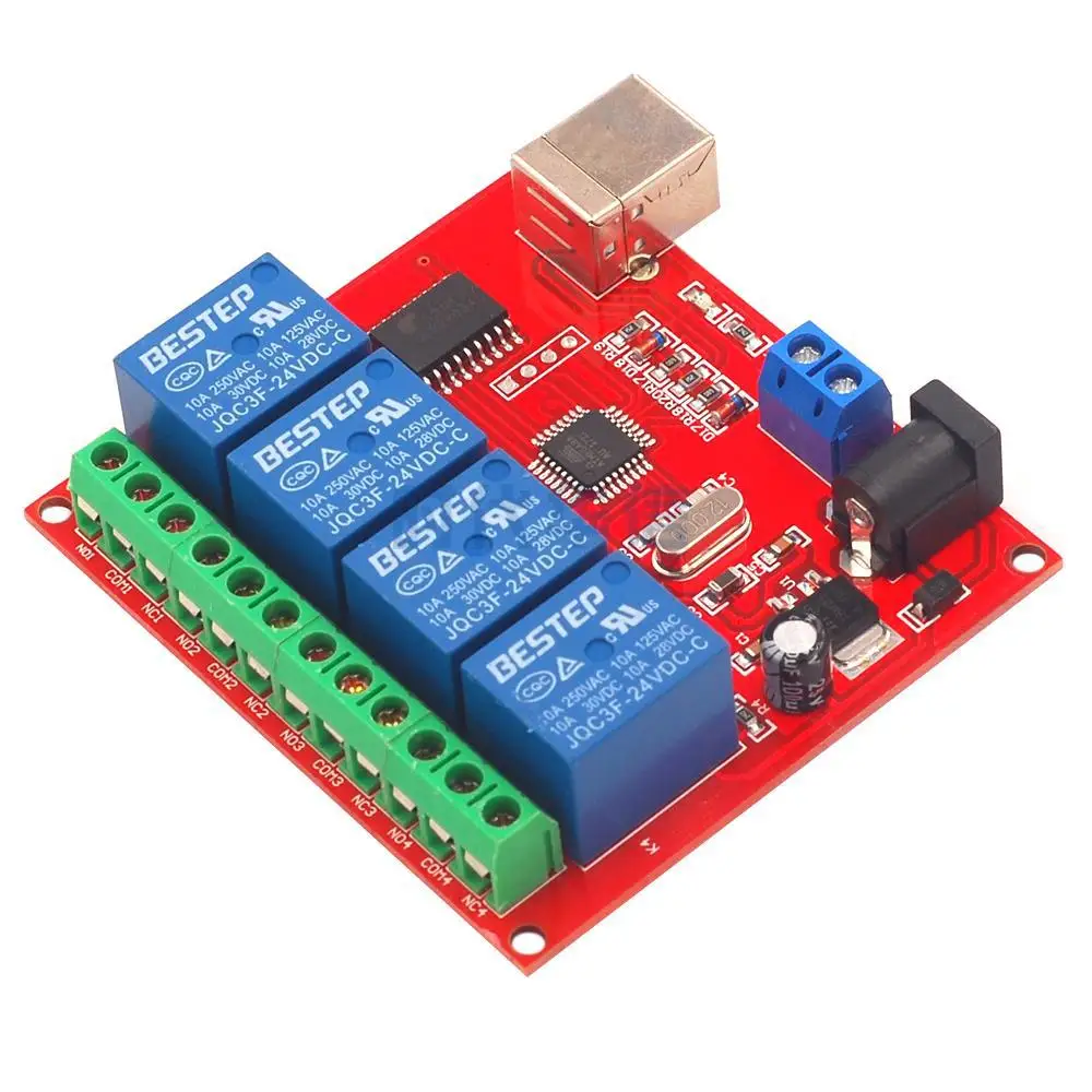 12V-4-Channel-USB-Relay-Control-Switch-Programmable-Computer-Control ...