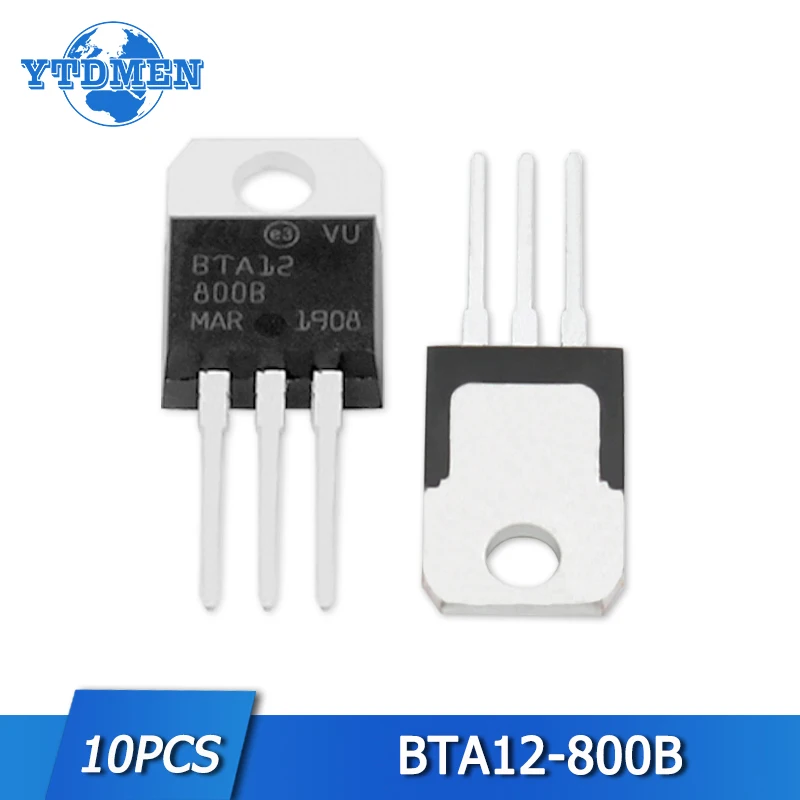 10 шт. BTA12-800B набор транзисторов BTA12 12A 800 в ТРИАК Alternistor TO-220 комплект логического