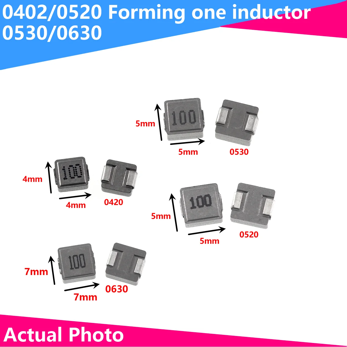 10PCS 0420 0520 0530 0630 1/1.5/2.2/3.3/4.7/6.8/10/15/22uh Molding Power Choke Coil SMD Power Integrated Inductors 5pcs ihsm5832er220l dale ihsm 5832 power inductors smd 22uh 15% high power choke original brand genuine