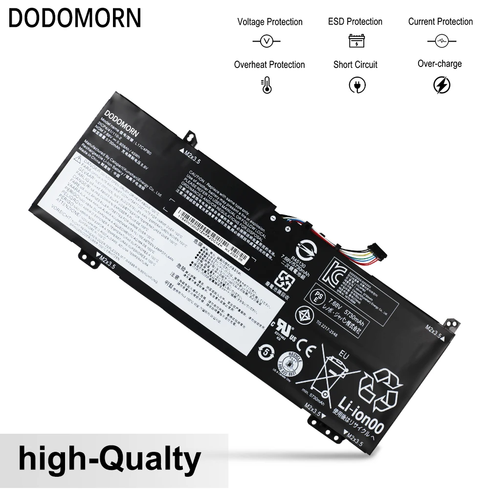 Bateria do Portátil para Lenovo ar de Xiaoxin 14arr 14ikbr 15arr 15ikbr Ideapad 530s14ikb 530s-15ikb 7.68v 45wh 5.928ah L17c4pb0 Novo - Imagem 6