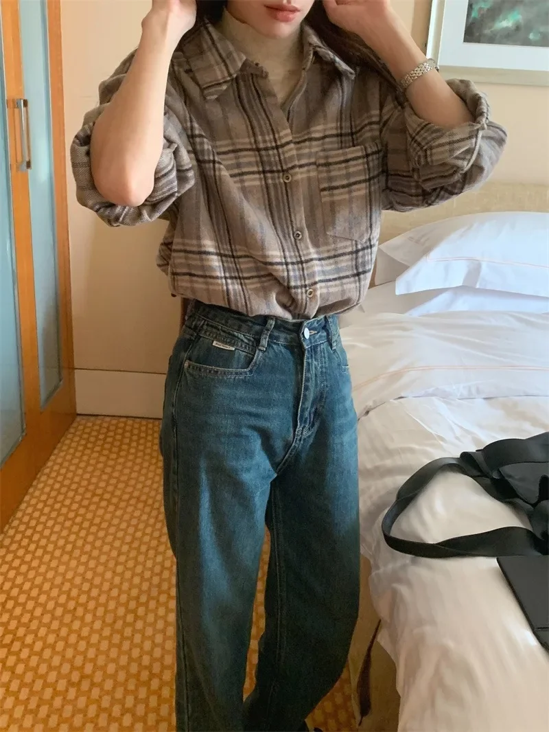 여성용 용수철 셔츠 블라우스, 맥시 블라우스, 시폰, 캐주얼, 우아한 빈티지, 긴팔, 오버사이즈, 루즈 화이트, 여름