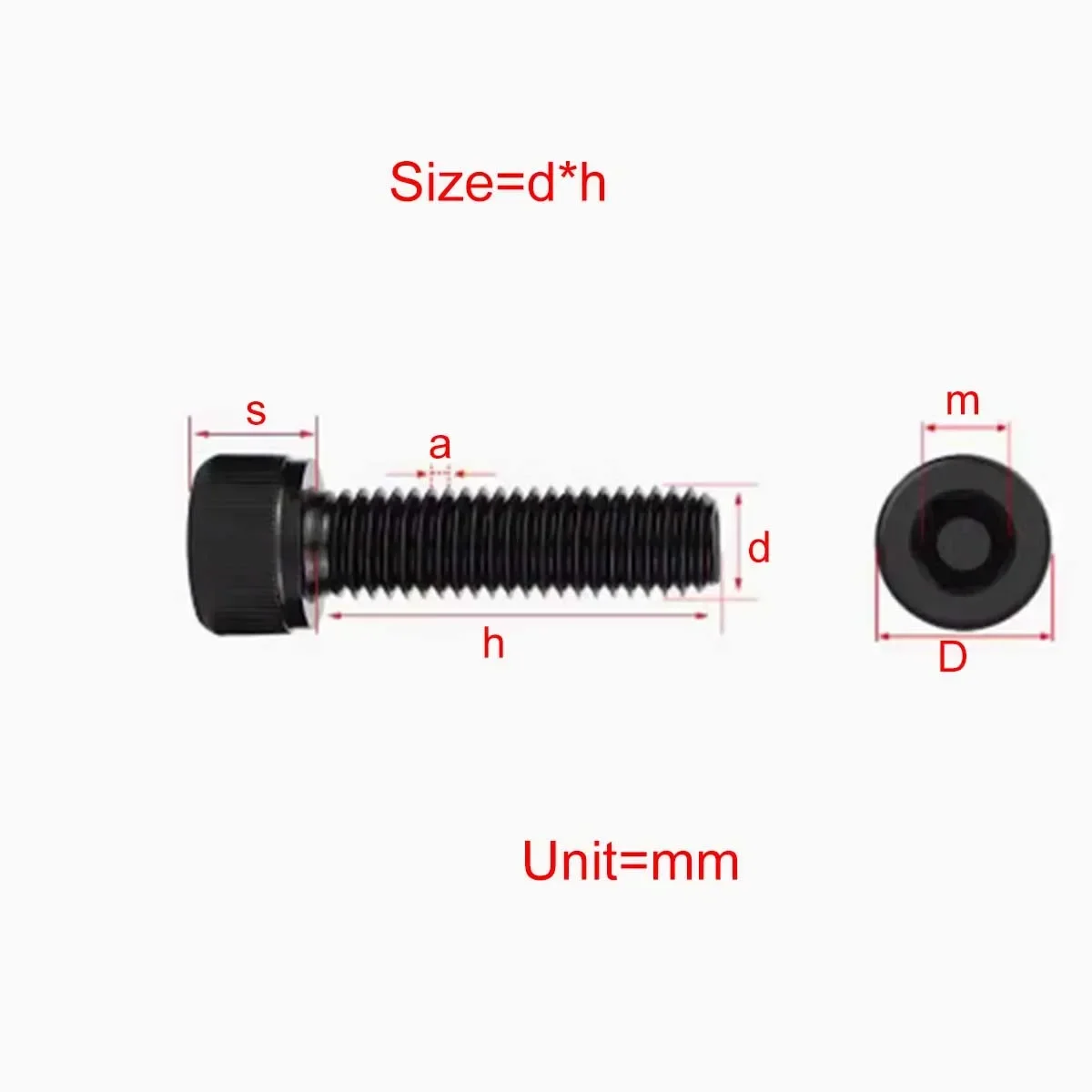 12.9 Grade Internal Hexagonal Bolt/Anti Threaded Screw M8M10M12