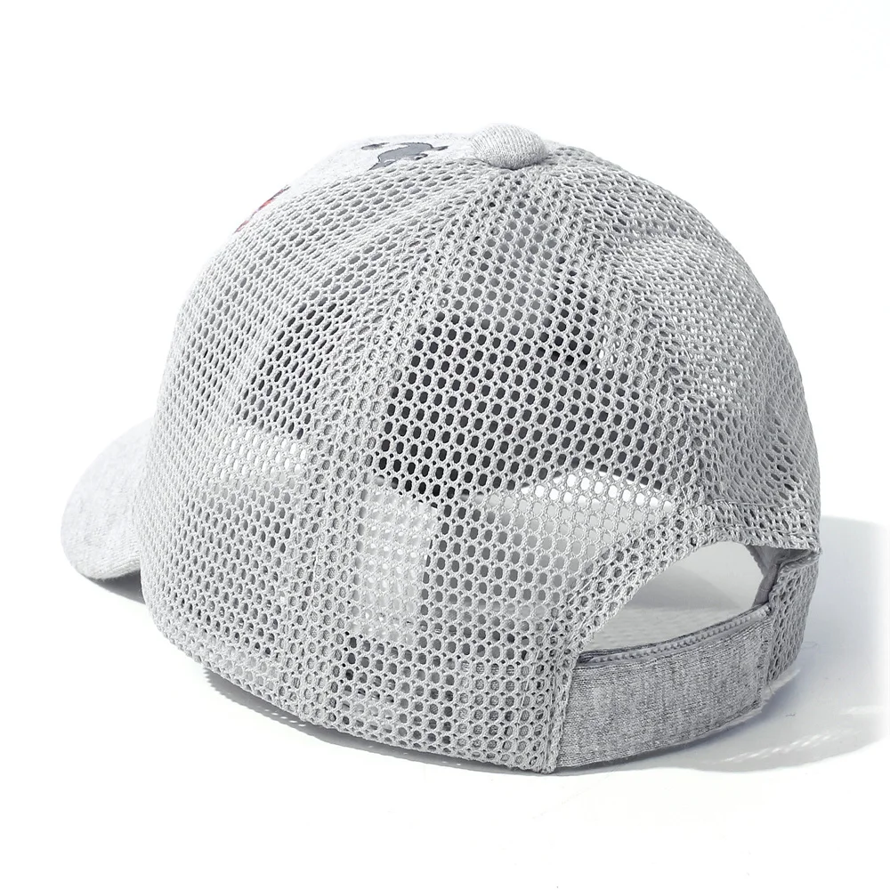 Kids Trucker Ball Cap Outdoor Leisure Duck Cap Solid Color Curved Brim Sun Hat Baseball Dinosaur print baseball cap