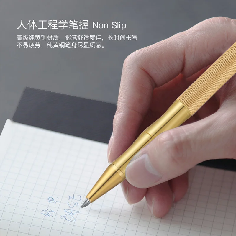 학생용 금속 볼펜, 황동 펜, 미니 휴대용 글쓰기 펜, 학교 사무용품