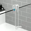 Acrylic Bathroom Shower Door Hook Over Glass Door Shower Towel Rack Punch-Free Bathroom Bathrobe Hanger Transparent Towel Hooks 2