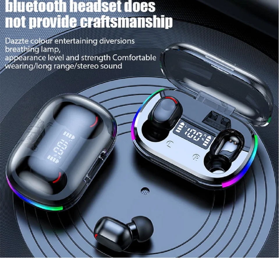 

TWS беспроводные наушники Bluetooth 5,3, гарнитура K10 HD, стереогарнитура с зарядным устройством
