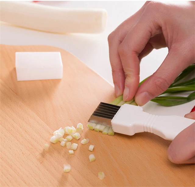 1pc, Scallion Slicer, Plum Blossom Shredder, Onion Slicer, Green Onion  Shredder, Creative Plum Blossom Shredder, Stainless Steel Scallion Cutter,  Crea